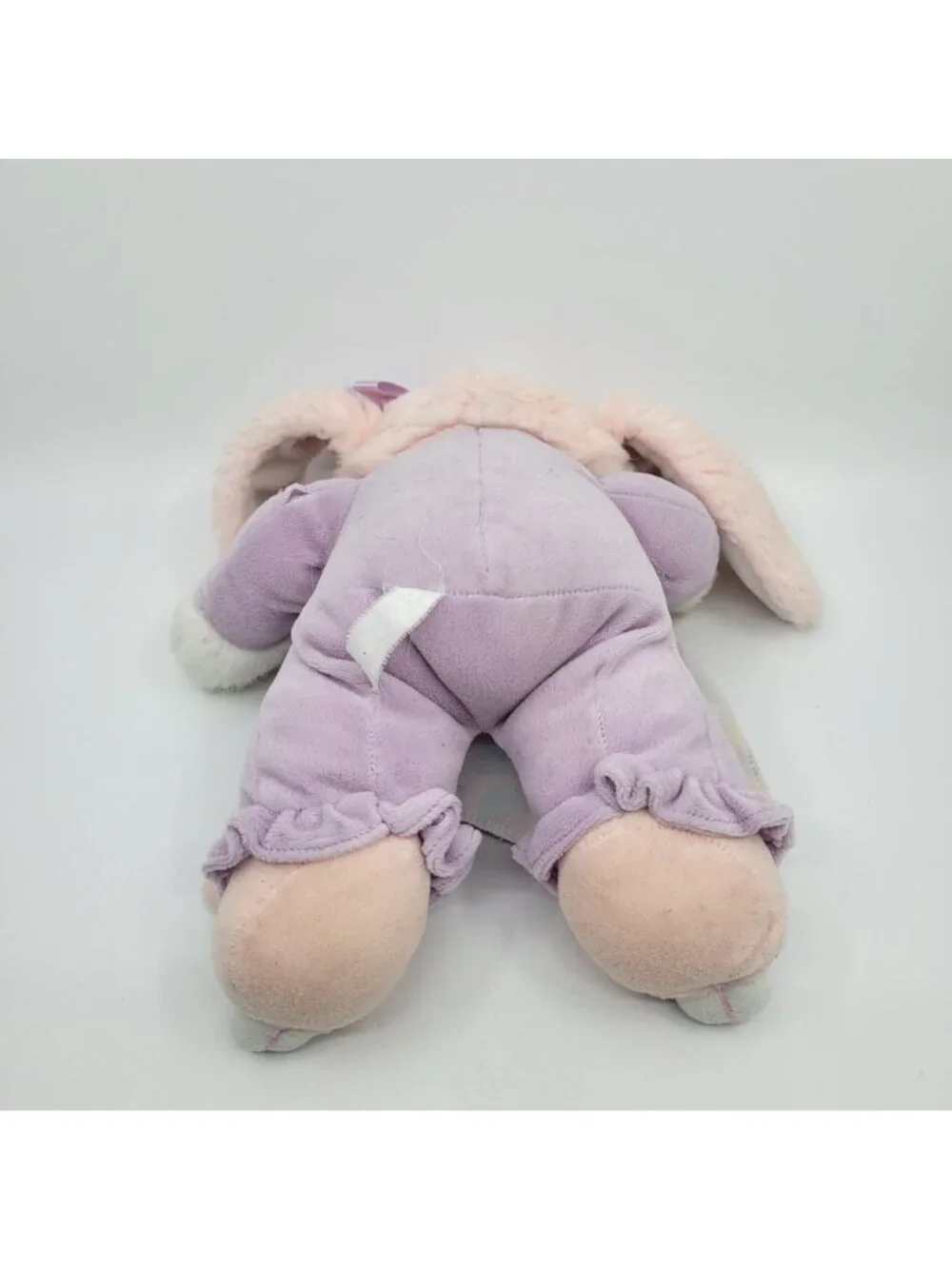 Commonwealth Bunny Plush with Purple PJs and Pink Rabbit Slippers & Blanket